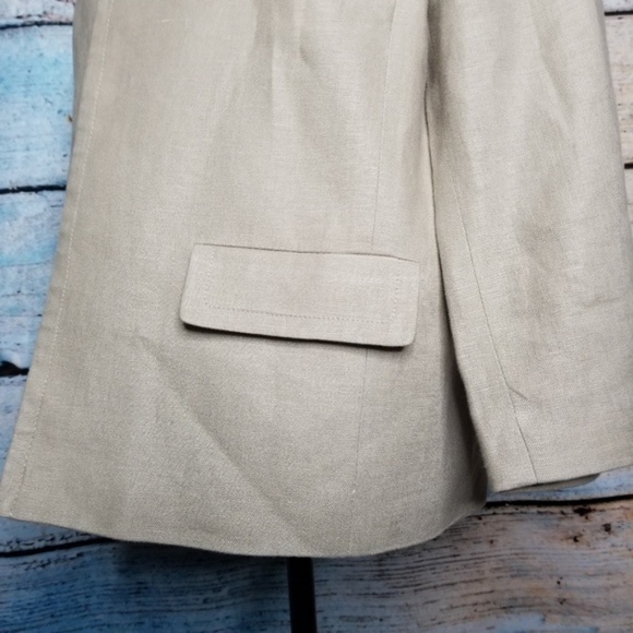 Talbots linen open front blazer Size 16 - Picture 3 of 5